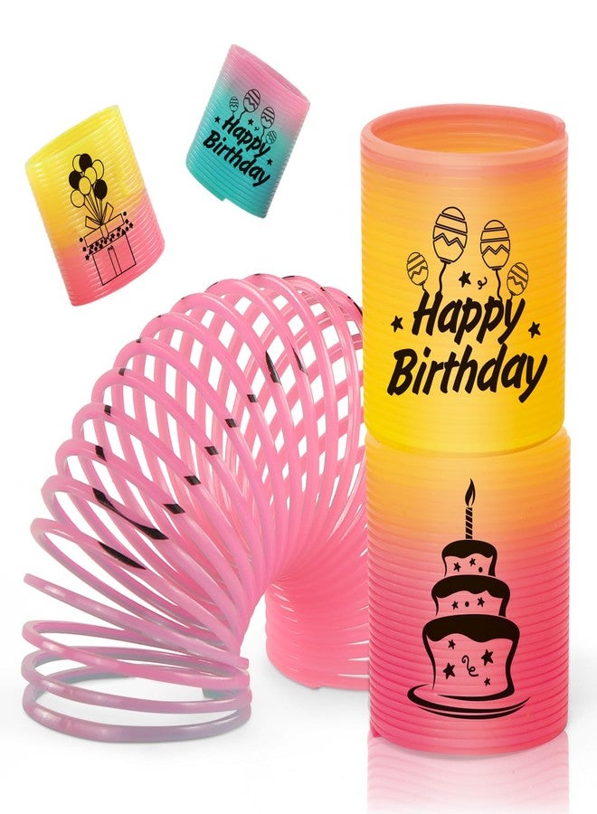 CLEVERZONE 36 Pack Spring Rainbow Magic Fidget Stress Coil Mini Springs Bulk Toys Party Favor For Kids Birthday Carnival Prize Goodie Bag Stuffers For Boys Girls (Birthday) - Image 3